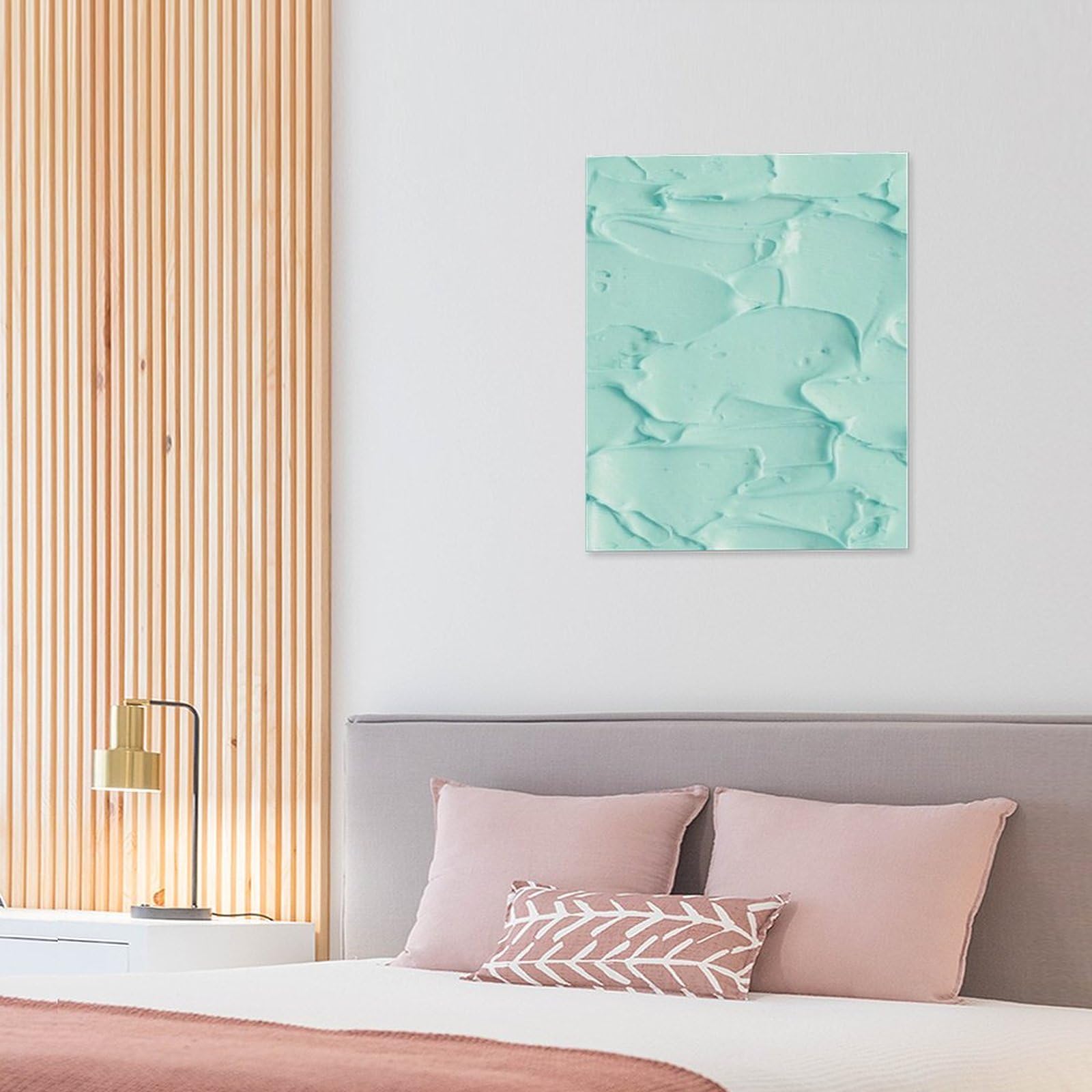 Amazon.co.jp: 絵画 ミント グリーンのペイント テクスチャインテリア